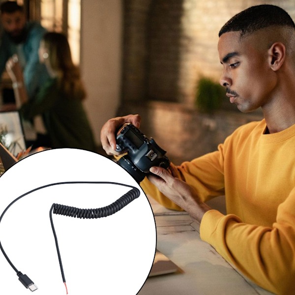 USB C Strömkabel, 5V Blank Tråd Anslutning USB C Hane 2Pin Pigtail Kabel För Konsumentelektronik, Typ C Sladd