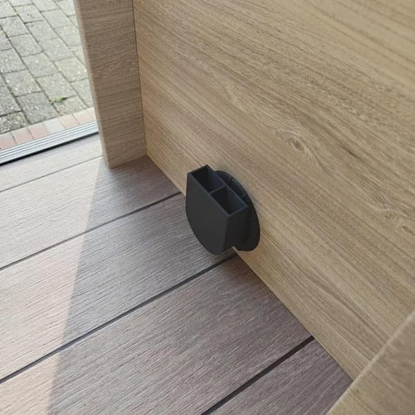 Vindafleder i plast, luftstrømsstyring, egnet til autocampervarmere, varmesystemer, radiator Gray