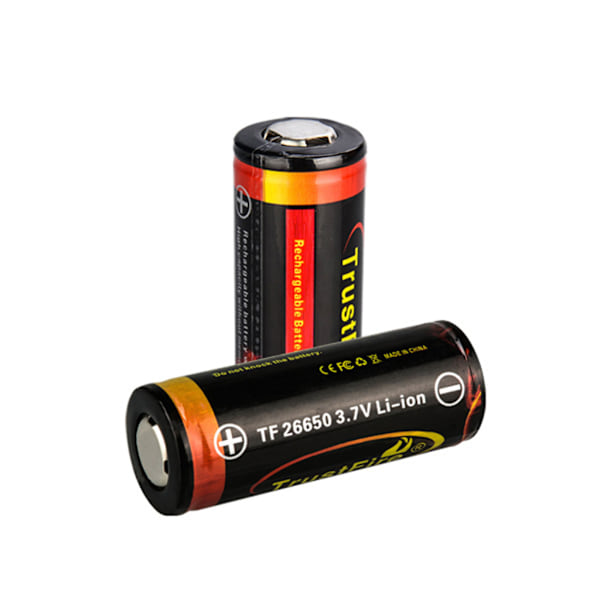 26650 5000mAh Högkapacitets Li-ion 3.7v Uppladdningsbart Batteri 3.2A Urladdning
