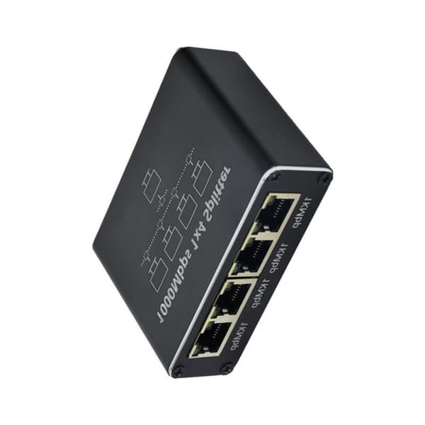 1000 Mbps Ethernet Splitter 1 til 2/1 til 3/1 til 4 Ethernet RJ45 Splitter med kabel Divided into four Type C usb