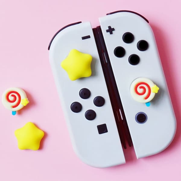 Pakke med 4 analoge stick-rocker-kapper til NS2 gamingtilbehør, spilcontroller-tommelfingerhætte, joystick-kappe null - B