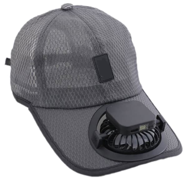 USB Genopladelig Solar Ventilator Hat Mesh Baseball Kasket Køleventilator Hat til Kvinder Mænd