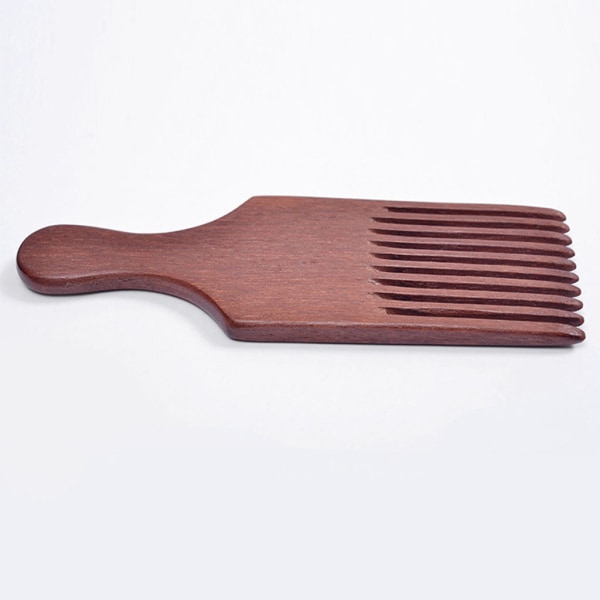 Afro Pick Hair Lift Combs Skäggval Naturligt trä Volymgivande och stylingverktyg