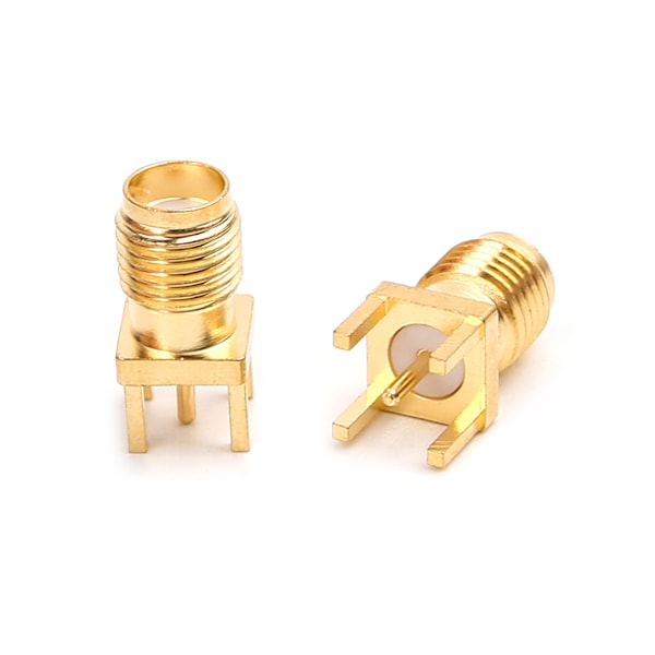 10 st SMA Honkontakt Löd PCB-kortmontering RF-kontakter Rakt Adapter