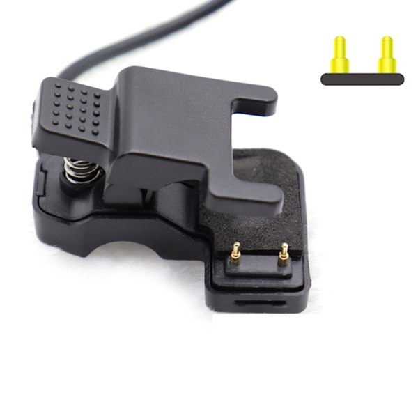Ersättnings USB-laddare Laddningskabelklämmor för TW64 68 för Smart Band Kabeladapter för Smart Watch Laddningstillbehör 2P C3 4MM outside