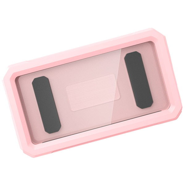 Badrums Telefonhållare Köks Mobiltelefon Stativ Skärm Touch Case för 15 14 13 12 Pink
