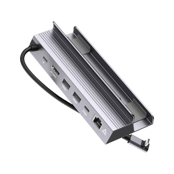 Bärbar USB C-dockningsstation med PD100W snabbladdning för surfplattor och bärbara datorer null - A