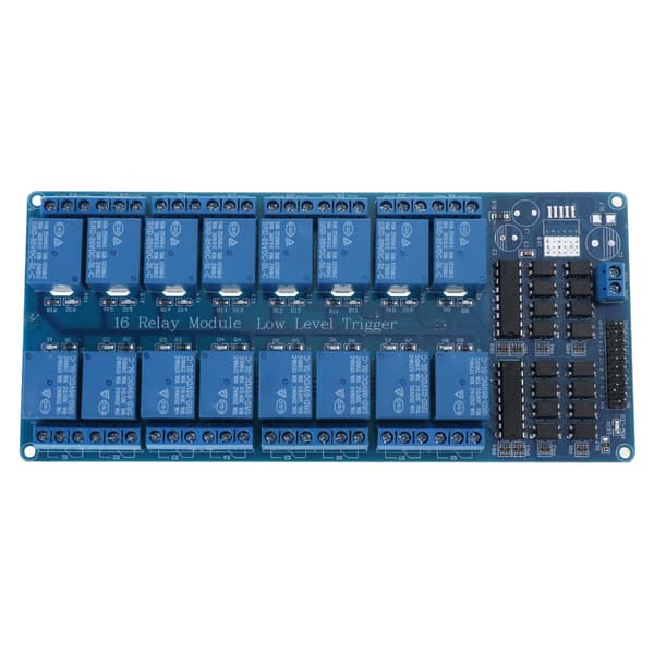 5V/12V/24V Microcontrollere Interface Strømrelæer Shield Modul 16 Kanal Relæer Modul Board null - 5V