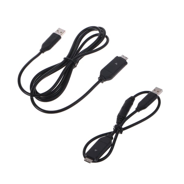USB-datakabel Kamera Data Bilder Video Synkroniseringsöverföring Kablar Sladd Tråd Black