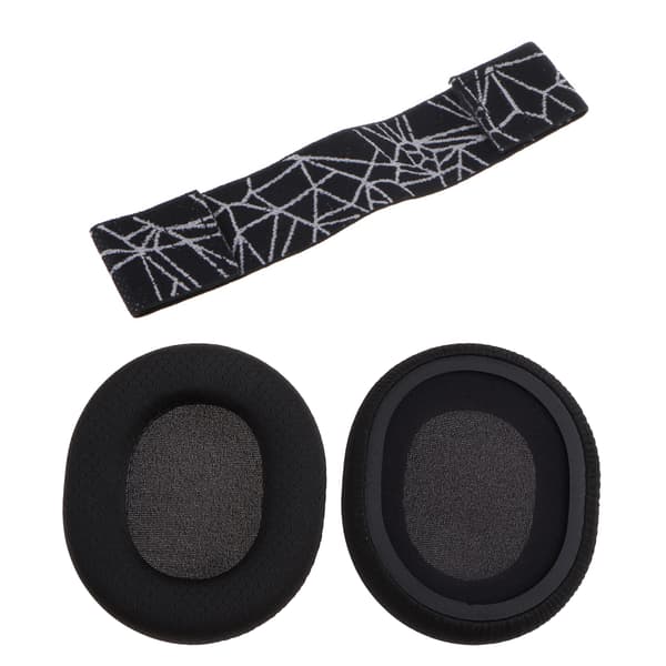 Elastisk erstatning for hodebånd til Arctis 3/5/7 headset Black