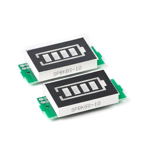 LiBattery Kapasitet LED-skjermmodul for litiumbatterikapasitet 1S til 8S Green