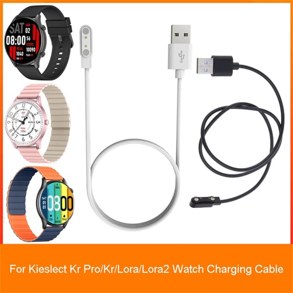 Opladerbeslagholder til Kieslect Kr Pro USB-ladekabel Strømadapterledning White