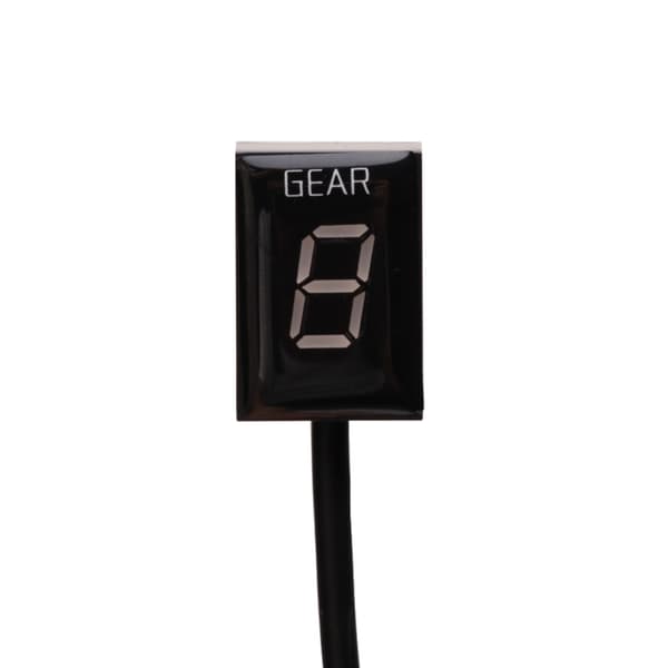 Vattentät LED-display Instrumentpanel Digital Hastighetsdisplay Motorcykel Växelindikator Red