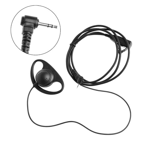 D-typ Hörlursheadset PTT-mikrofon för Talkabout Walkie Talkie 2,5 mm 1-stifts