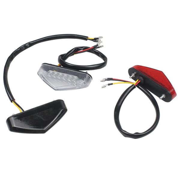 Tilpasselig Motorcykel Blinklys Flere Farvemuligheder ABS-hus 12V System Red