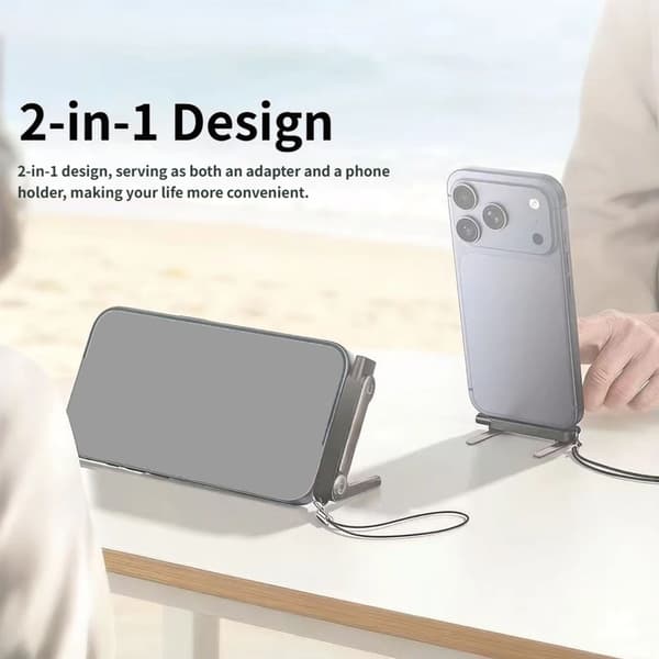 Multifunksjonell billadekabel med telefonstativ for reise og daglig bruk Black