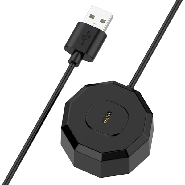 USB 3-Pin Magnetisk Laddningsdocka Bas USB Laddningskabel för Laifen Tandborste Black