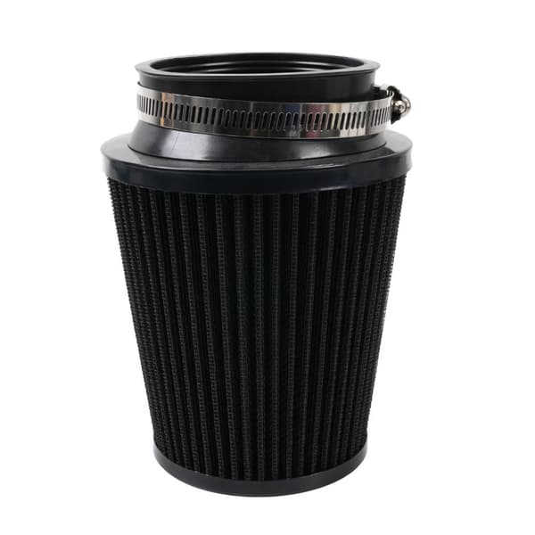 Luftfilter Cone Inntaksfilter 76mm Bil Svamp Luftfilter 3'' Universal Høy Flow Black