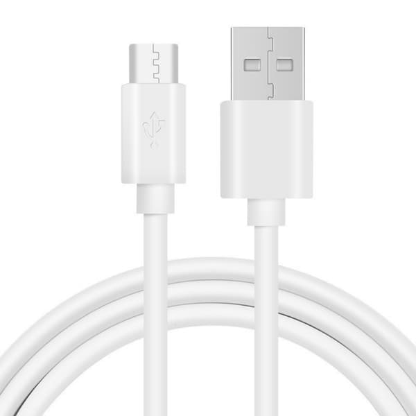 USB til USB C Kabel Type C til USB Kabel Hurtig Opladningskabel til S24 S23 S22 S20 White 5V1A