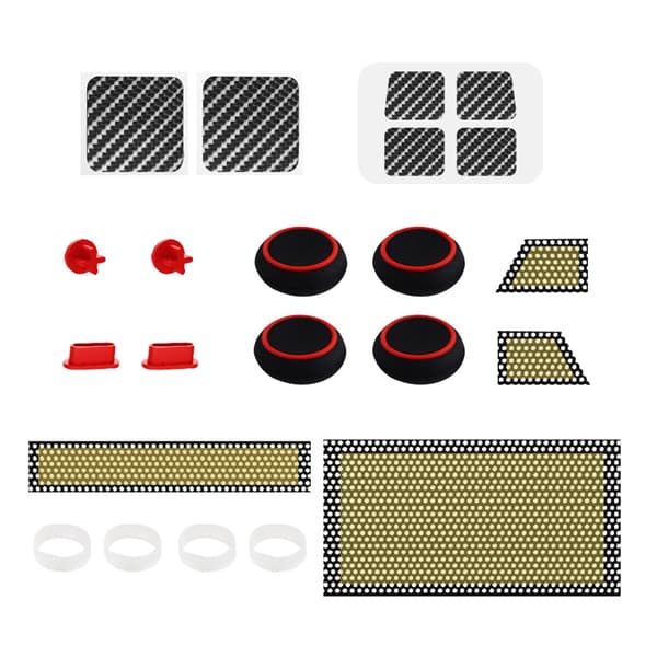 Silikon Joystick Cap Hörlurar Dammskydd Dammtät Kit för Steam Deck Host Red