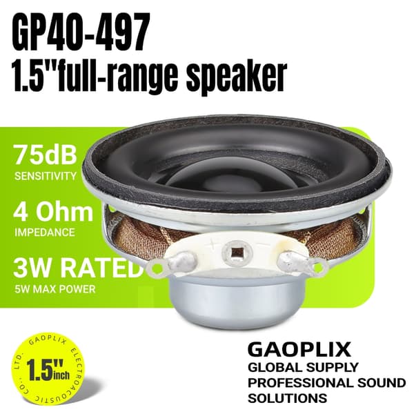 3W 4Ohm høyttaler 1,5 tommer rund form høyttaler Bluetooth-kompatibel null - 1pc