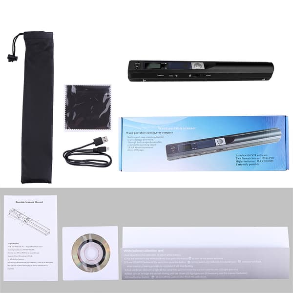 Håndholdt Bærbar Scanner Ultra Hurtig Scanner Bærbar Dokumentscanner