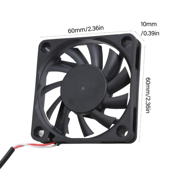 Støjsvag DC5V 0.2A Dobbelt Køleventilator 60x60x10mm Ventilator Til Elektronisk Kølesystem