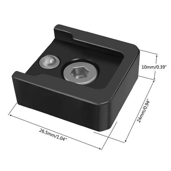 Metall kaldskofeste adapterbase utvidelsesadapter for LED-skjermmikrofon