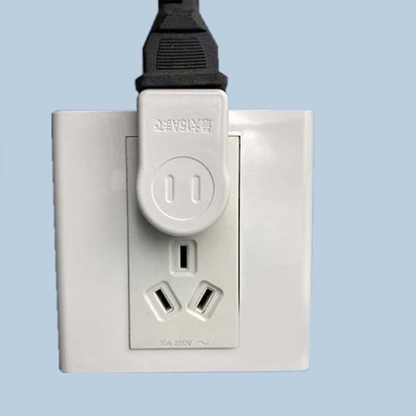 Strømforlengelsesadapter 2-pinners 2 uttak Pluggadapter og strømomformer null - Turn left and right