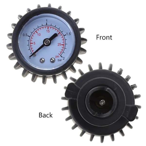 Lufttrycksmätare 30PSI Barometer Kajaktillbehör för Gummibåt Mätning