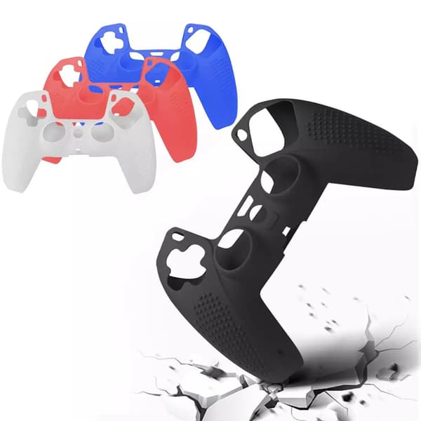 Controller Skin Protector Silikone Joystick til Etui Beskyttelsescover Egnet til Black