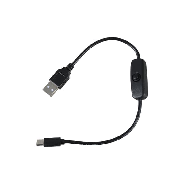 USB A - Type C -virtajohtoadapteri kytkimillä, USB - Type C -uros virtajohto
