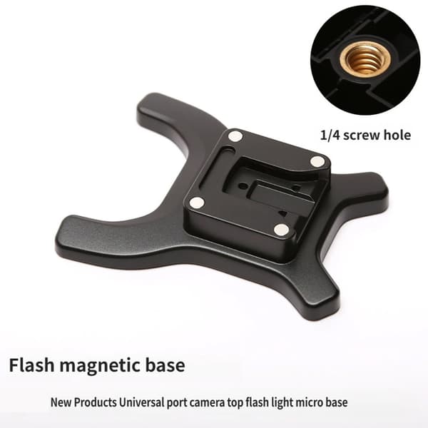 Multifunktionel magnetisk flashstander til IT32-flashlys, strømstyring, kamerabelysning, nem installationstilbehør