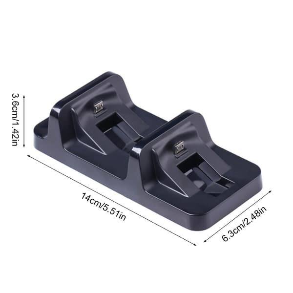 Dobbel Ladestasjon for Kontroller Hurtiglading Dock med LED-indikator