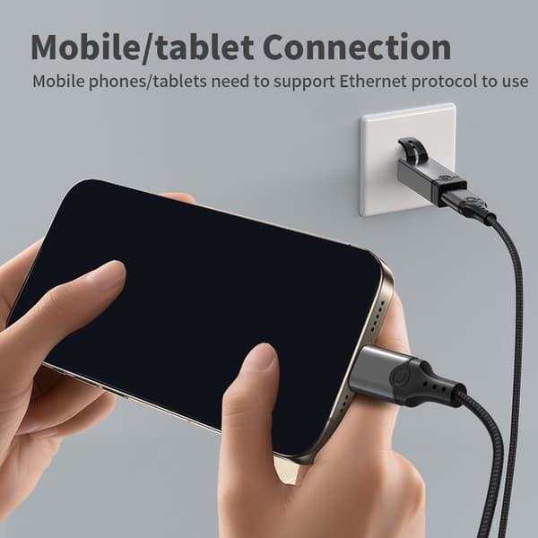Typ C till RJ45 Ethernet-adapter USB C till RJ45 som stöder Ethernet-nätverksadapter Gigabit Dongle-omvandlare för PC