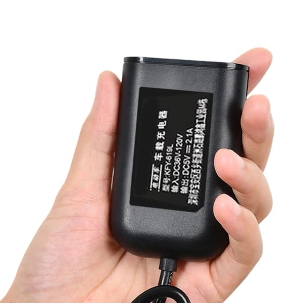 Kompakt USB-oplader til elbiler Opladningsadapter til telefoner tablets
