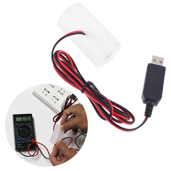 LR20 D Batterieliminator USB-strømforsyning erstatter 1 til 4 stk D-cellebatterier D