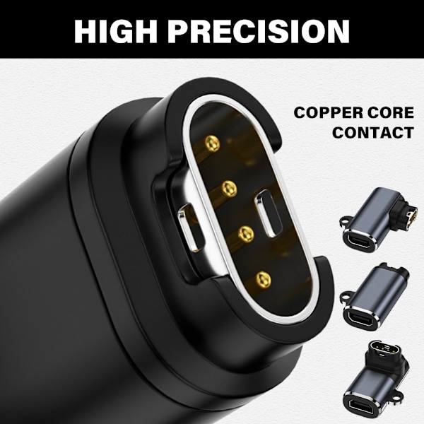 Hona till 4-Pin Hane Laddningsadapter Reparation för 7 6 5 7X 6X Klocka Svart null - Elbow