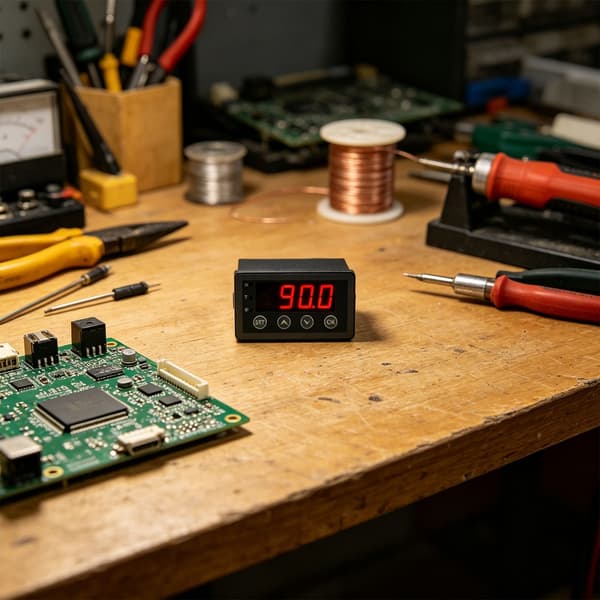 Industriell digital displayenhet för 0-10V 2-10V 0-20mA 4-20mA ingångskapacitet i processkontroll null - Version withrelay
