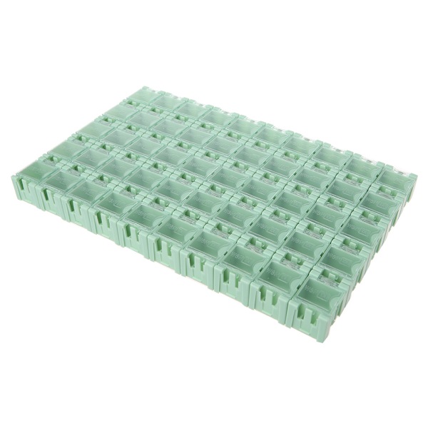 50 st/set SMD SMT Elektronikkomponentbehållare Mini Förvaringslådor kit