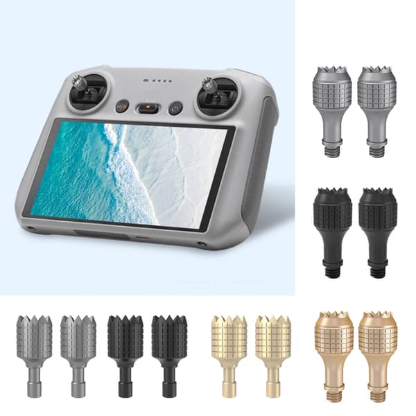 2 stk./sæt udskiftningspinde til Mini 4 professionelle controllere skridsikkert greb Black RC RC 2