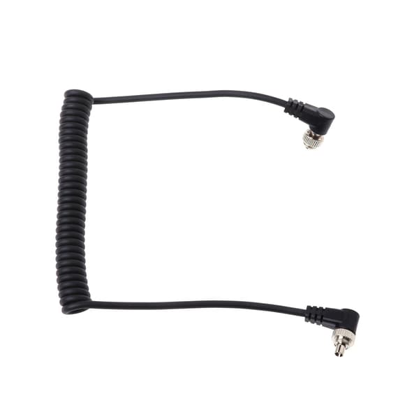 M-M PC Sync-kabel han til han Flash-fjederkabel med skruelås til