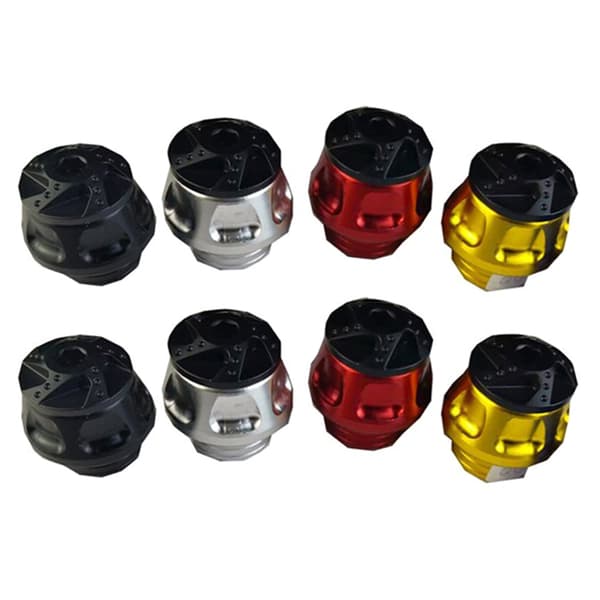 Universal Motorcykel Gaffel Kraschskydd Fallskydd Aluminium Fallblock Black