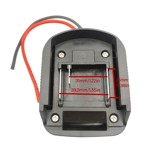 Effektiv 18V batteriadapter til 18V/21V BL1840 batteri til fjernstyrede køretøjer Three plugs