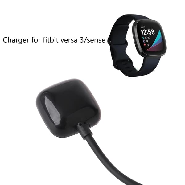 Laddningsadapter Dockningsstation Laddningskabel för Fitbit Versa 3 för Smart Wa