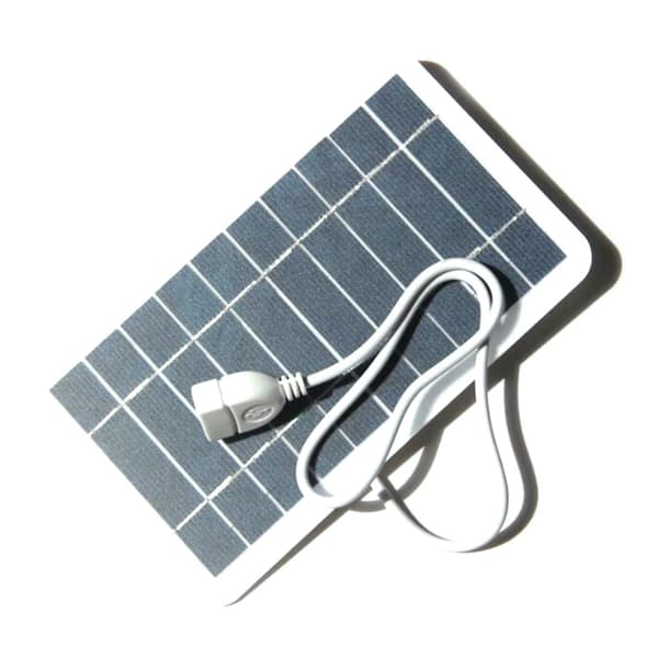 Fleksibelt anti-korrosions strømsæt 2W 5V solpanel multifunktionel USB solpaneloplader til mobiltelefon tablet