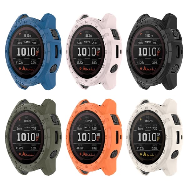 Full Edge Watch Bumper Shell Protector Case for Enduro2/Tactix7 Frame Housing Black