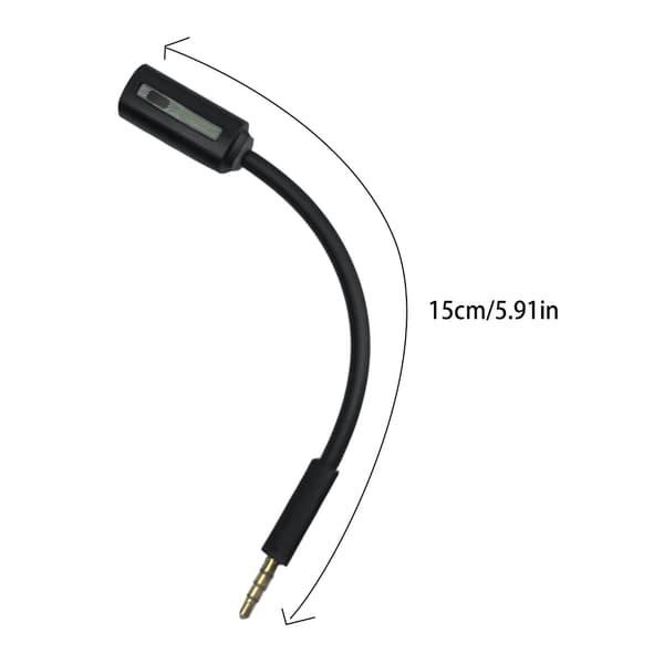 Justerbara mikrofoner för 2 headset Anti-interferens Guldpläterade kontakter
