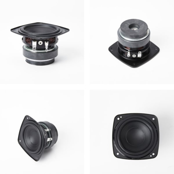 Vattentät 81mm 3-tums Inbyggd Magnetisk Högtalare 4Ohm 25W för Högtalare