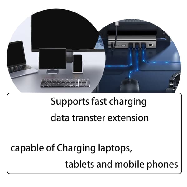 USB C til USB C-adapter Type C fuldfunktionskonverter til hurtig opladning og data MF straight head